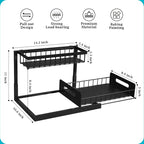 REALINN Under Sink Organizer, Pull Out Cabinet Storage 2 Tier Slide Out Sink - Image 2