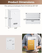LAND·VOI Locking Wall-Mount Mailbox - Image 6