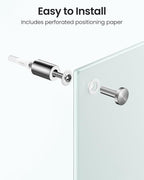 VUSIGN Magnetic Glass Dry Erase Board, Frosted Surface White Board Includes - Image 4