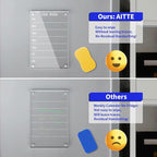 AITEE Acrylic Weekly Calendar for Fridge, Includes 6 Dry Erase Markers - Image 4