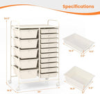 GLACER 15 Drawers Rolling Cart, Storage Cart - Image 3