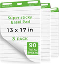 DINGIXOC Sticky Mini Easel Pads 13 x 17 Inches, 3 Pack Anchor Chart Paper by Unknown