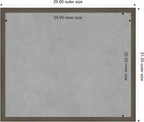 Amanti Art Grey Framed Magnetic Board 21x25 Medium Vision Board - Image 4