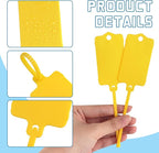 LeonBach 100 PCS Plastic Shipping Tags, 1.46" x 2.48", Waterproof Labels - Image 3