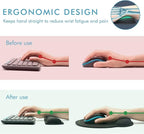 VAGAU Premium Keyboard Wrist Rest and Mouse Pad Wrist Support, Ergonomic Memory - Image 3