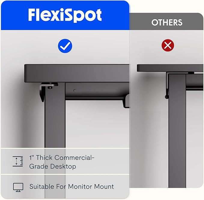 FLEXISPOT L Shaped Standing Desk, 63 x 55 Inch Electric Height Adjustable - Image 5