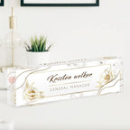 Desk Name Plate Personalized, Custom Name Plates by SalaGraphics