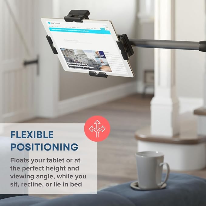 LEVO G2 Clamp on Tablet Holder for Desk: iPad Holder Stand, Kindle Holder - Image 5
