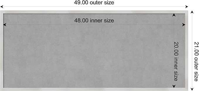 Amanti Art Silver Framed Magnetic Board 21x49 Oversize Vision Board - Image 3