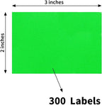 STARLIBOO Colored Labels Stickers 3 x 2 Inch, Removable Rectangle Moving Labels - Image 2