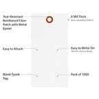 SmartSign 5.25 x 2.625 inch “White” Blank Tyvek Shipping Tags - Image 4