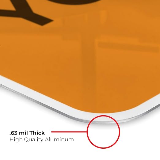 Custom Warning Sign, OSHA Sign, 18x24 Inches, Rust Free .063 Aluminum, Fade - Image 6