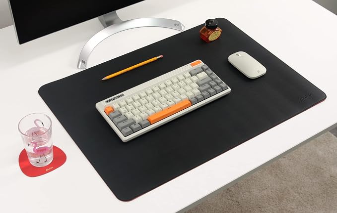 NODITO Dual-Sided Leather Desk Pad, Blotter by Nodito