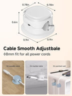 Magnetic Cable Clips, Adjustable Cord Holder Management, Adhesive Wire Keeper - Image 3