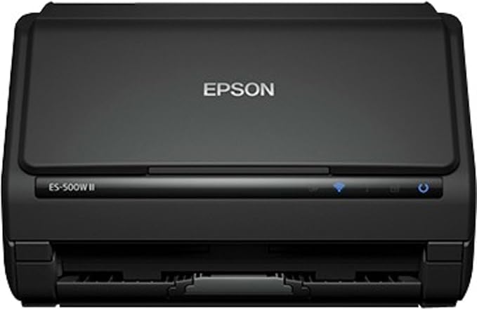 Epson Workforce ES-500W II Wireless Color Duplex Desktop Document Scanner - Image 7