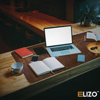 ELIZO Leather Desk Pad Real Leather Desk Mat Thick Double Layer Cover Blotter - Image 5