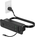 Recessed Power Strip with Retractable USB C Cable, 2 PD 20W USB C, Flush Mount by Jgstkcity