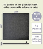 Office Cork Board Alternative | Gray Felt Tiles | Felt Bulletin Board - Image 6
