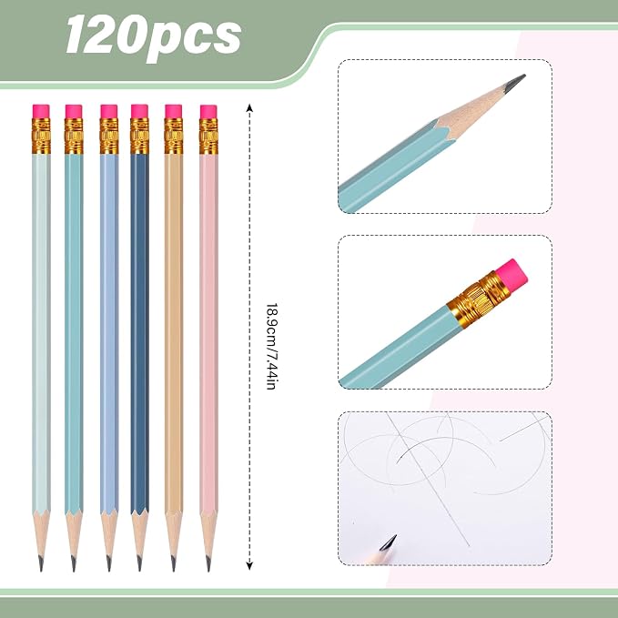 TecUnite 120 Pcs #2 HB Pencils - Image 3