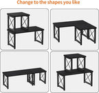Honiter Desk Shelf Desktop Organizer 2 Tier Wood Small Bookshelf, Rustic Brown - Image 8