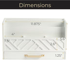 BLU MONACO White Wooden Mail Organizer - Image 6