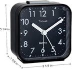 Tinload Small Battery Operated Analog Travel Alarm Clock Silent Non Ticking - Image 6