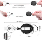 10 Pack ID Badge Holder, Badge Holder Retractable Clip - Image 2