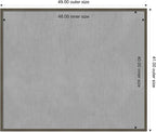 Amanti Art Grey Framed Magnetic Board 41x49 Oversize Vision Board - Image 4