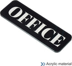 PATIKIL Office Sign, Acrylic 6"x2" Self Adhesive Door Sign Sticker Waterproof - Image 3