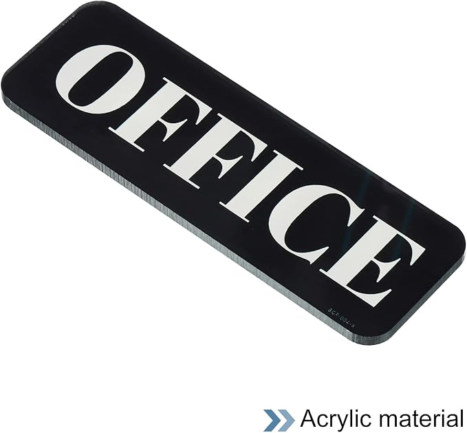 PATIKIL Office Sign, Acrylic 6"x2" Self Adhesive Door Sign Sticker Waterproof - Image 3