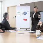 VIZ-PRO Double-sided Magnetic Mobile Whiteboard, 48 x 24 Inches, Portrait - Image 6