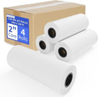 Wide Format Paper 24 In x 150 Ft, 4 RollsPlotter Paper on 2" Core, CAD Bond by Immuson