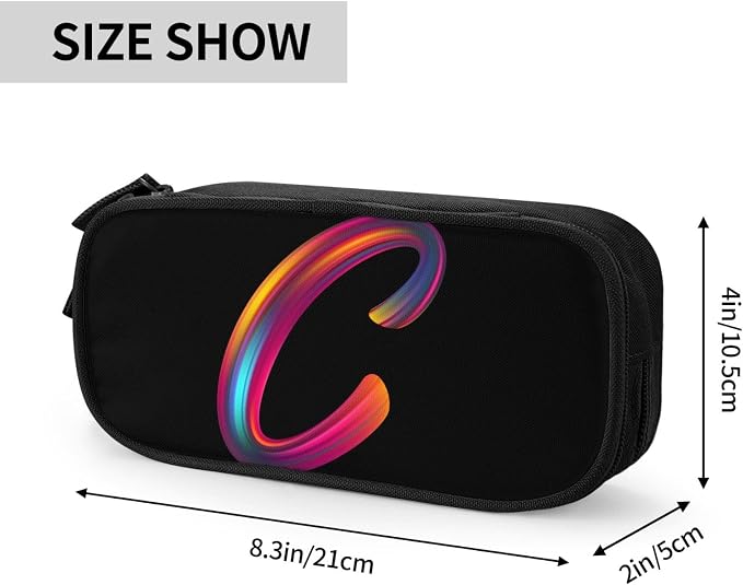 Pazacon Cute Initial Pencil Case - Image 2