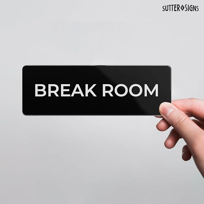 Break Room Sign, Durable ABS Plastic - Image 3