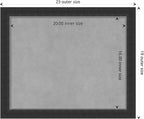 Amanti Art Black Framed Magnetic Board 19x23 Small Vision Board - Image 4