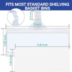 Plastic Wire Shelf Label Holder, Reusable Shelf Tags - Image 3