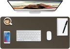 Boutilon Leather Desk Pad Protector, Non-Slip Mouse Pad, Laptop Desk Pad by Boutilon