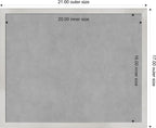 Amanti Art Silver Framed Magnetic Board 17x21 Small Vision Board - Image 4