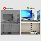 Ulinca Cable Management Under Desk, Enhanced Wire Holder. Cord Organizer - Image 8