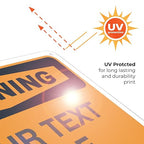 Custom Warning Sign, OSHA Sign, 10x7 Inches, Rust Free .040 Aluminum, Fade - Image 7