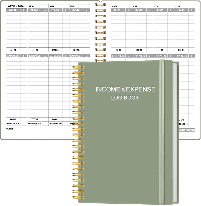 Income & Expense Log Book by Heveboik