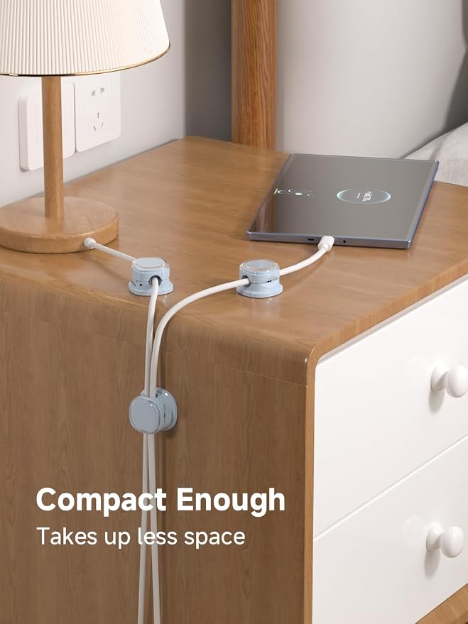 Magnetic Cable Clips, Adjustable Cord Holder Management, Adhesive Wire Keeper - Image 7