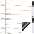 2 Pieces Magnetic Weekly Dry Erase Boards Erasable Weekly Calendars Whiteboard by Outus