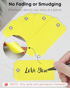 Uniclife 120 Pcs Yellow Plastic Tags - Image 5