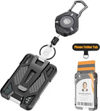 Oaridey Retractable Badge Holders, Magnetic Retractable Keychain by OARIDEY