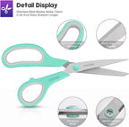 Scissors, iBayam 8" All Purpose Scissors Bulk 3-Pack, Ultra Sharp 2.5mm Thick - Image 3
