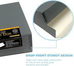 Lineco Museum Archival Storage Box, 9.25x11.75x3 in. Drop Front Design. - Image 3