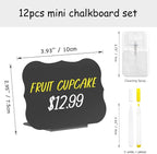 PigPotParty 12 Pcs Food Labels for Party Buffet w/Cleaning Spray - Image 2