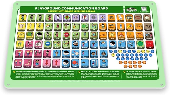 Outdoor Rated Plastic School Playground Communication Board - Image 2