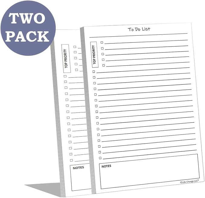 TO DO List Notepads Planner Pads. ToDo Checklist w/Priority & Note Sections. - Image 7
